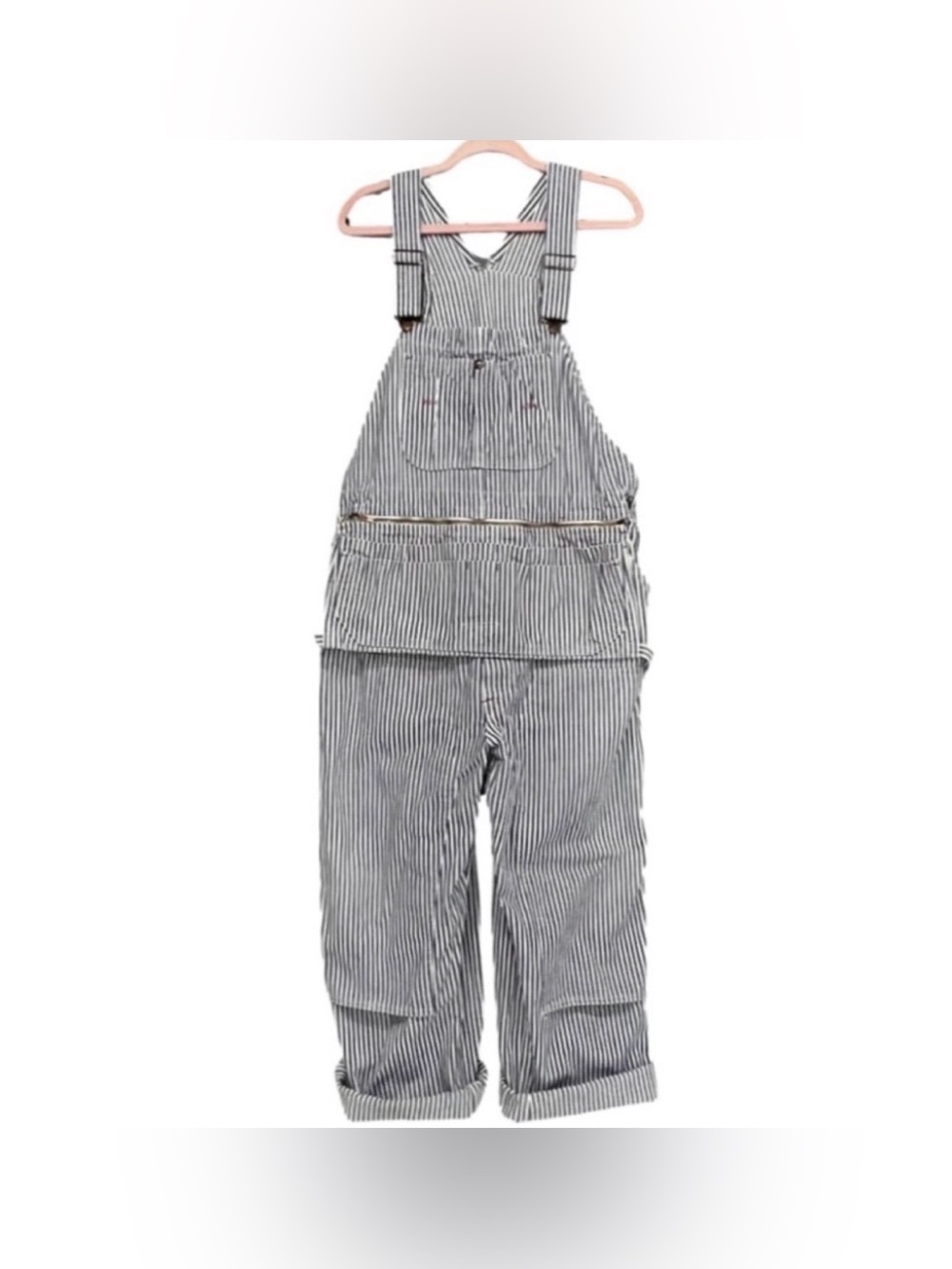 Vintage Montgomery Ward Utility Pouch‎ Striped Overalls- 1960's-ish Americana